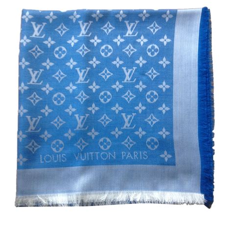 echarpe louis vuitton bleu|prix foulard louis vuitton.